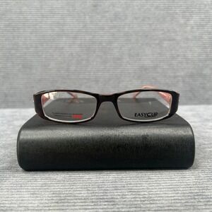 EasyClip EC121 Tortoise Pink Rectangular Y2k Eyeglasses Frames 49-16-135 10